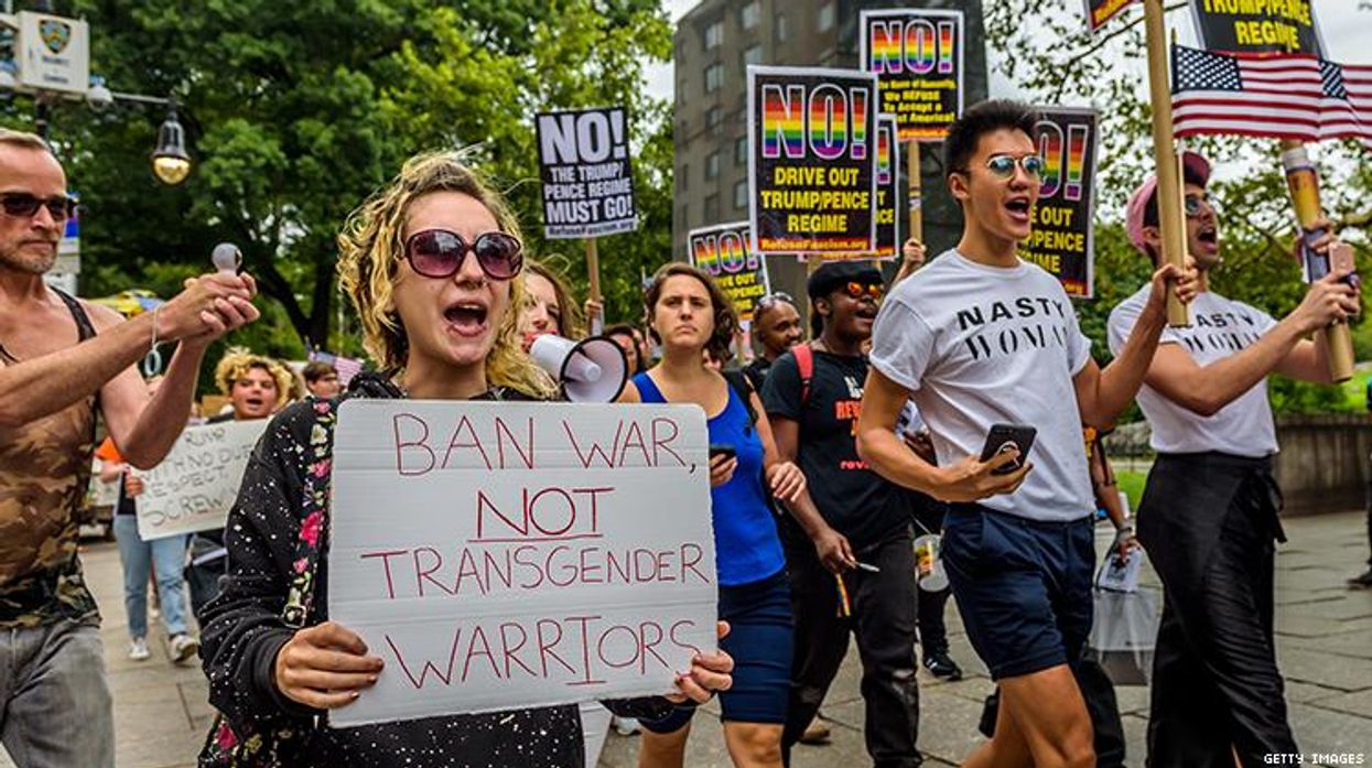 Trump military trans ban affecting students, losing scholarships.