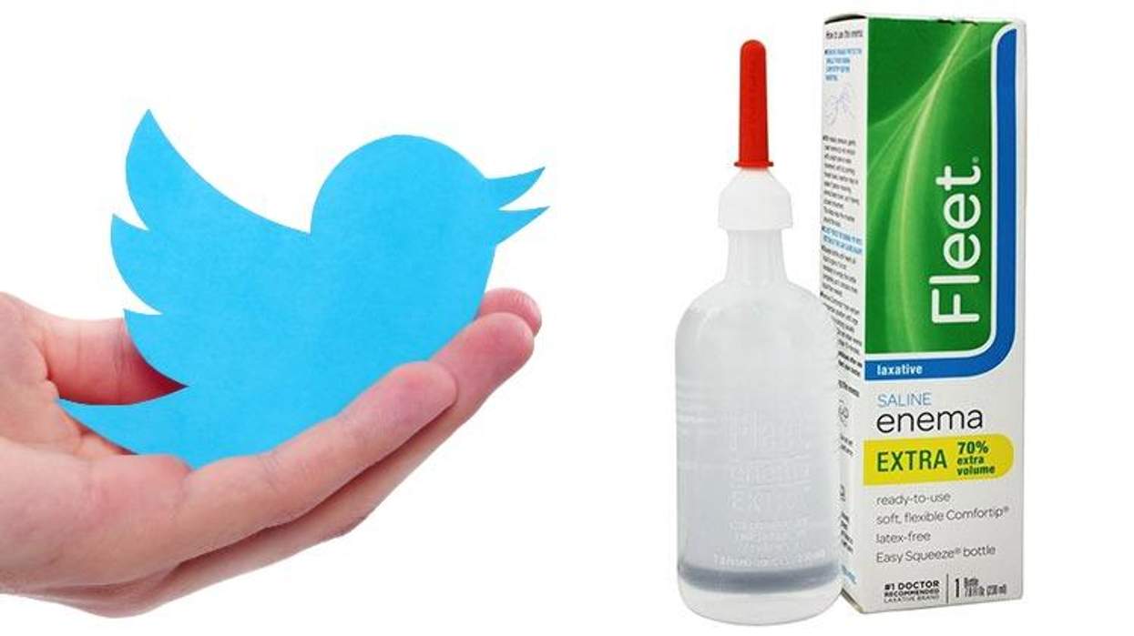 Twitter logo and Fleet box.