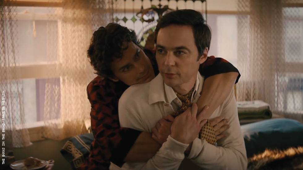 Two actors in 'The Boys in the Band'