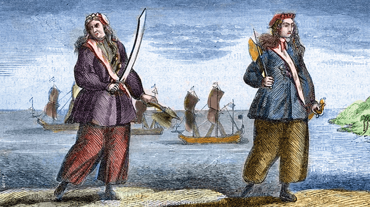 Two lesbian pirate sketchs