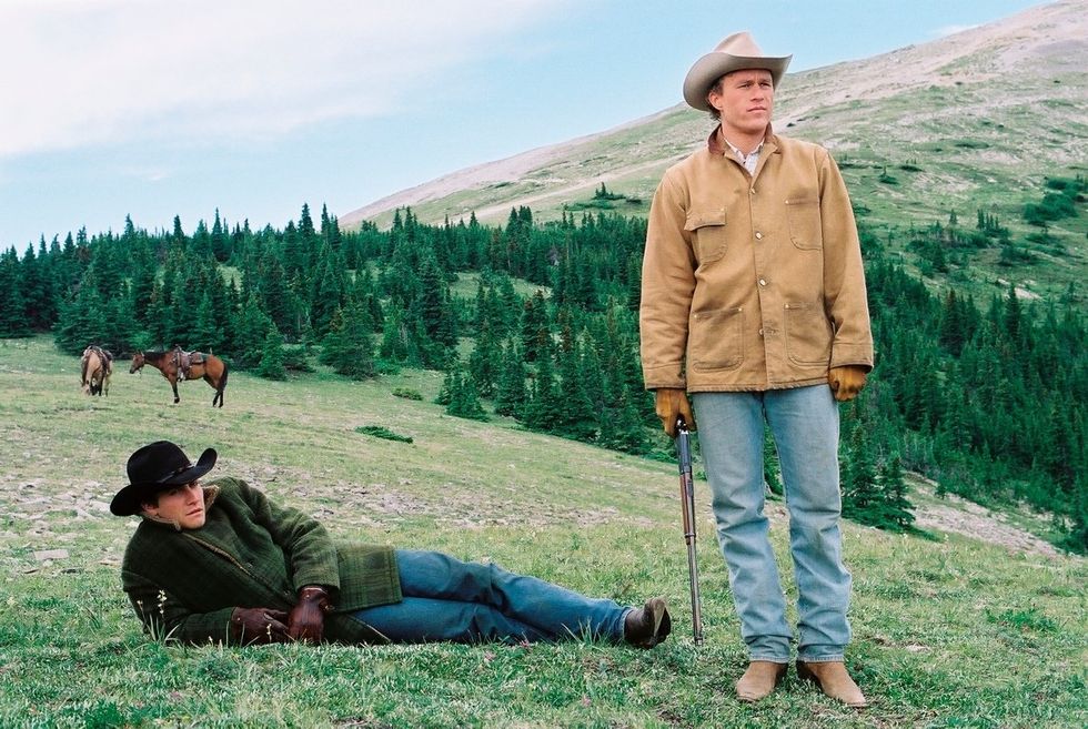 \u200b\u200bJake Gyllenhaal and Heath Ledger in Brokeback Mountain