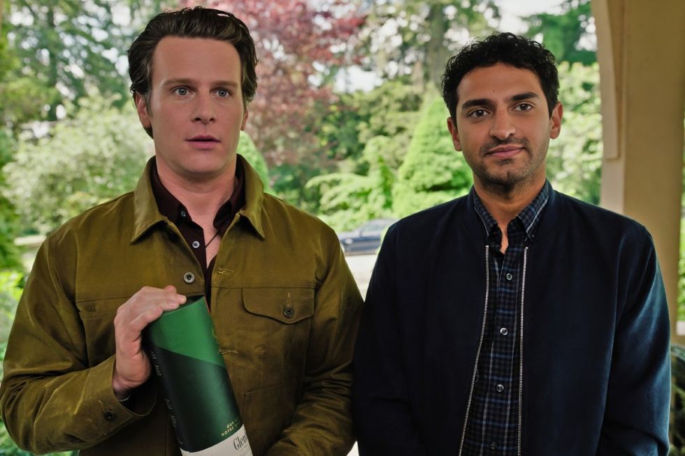 \u200b\u200bJonathan Groff and Karan Soni in A Nice Indian Boy