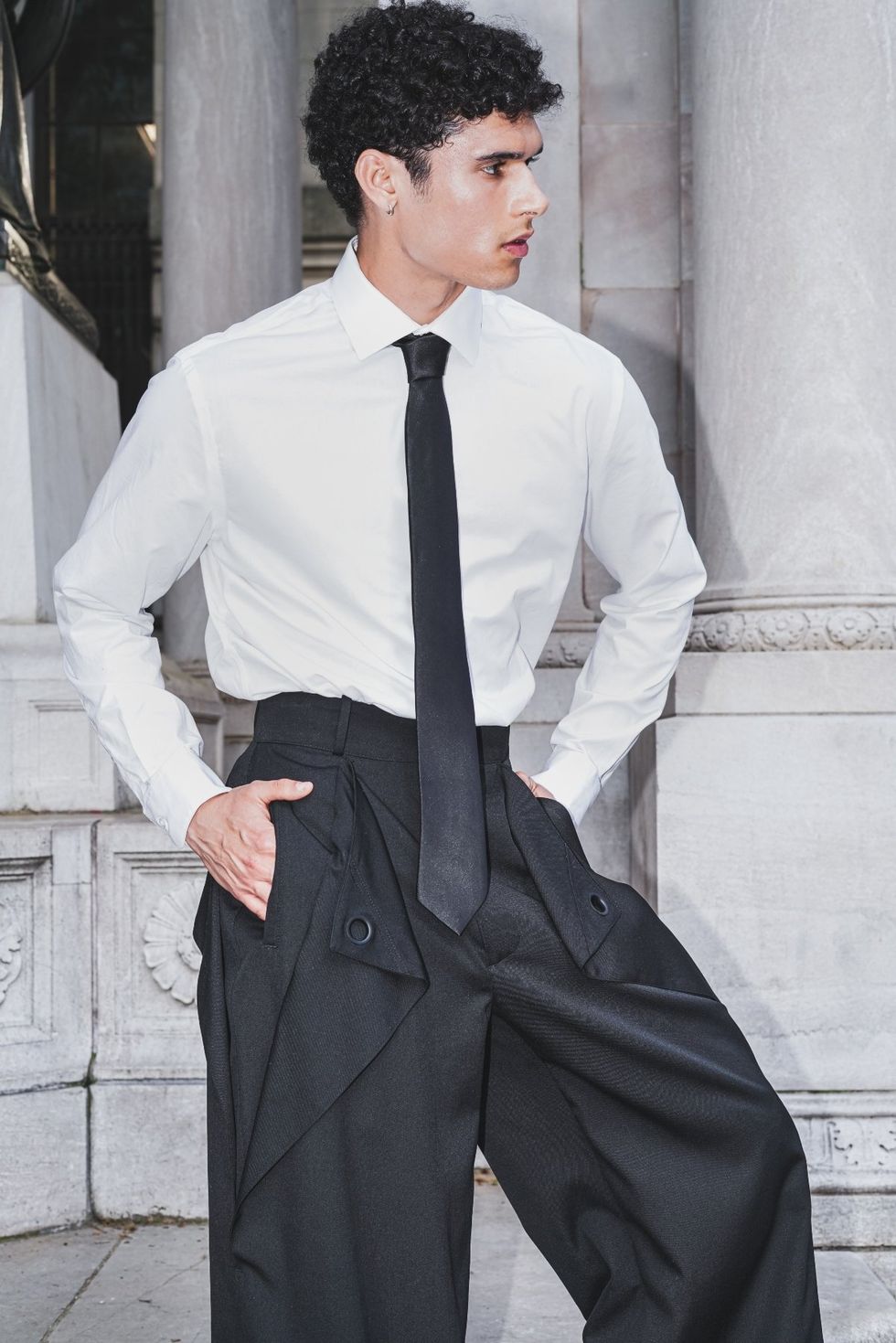 \u200b\u200bModel Collin Robinson poses in Code-Switching With Style photo shoot