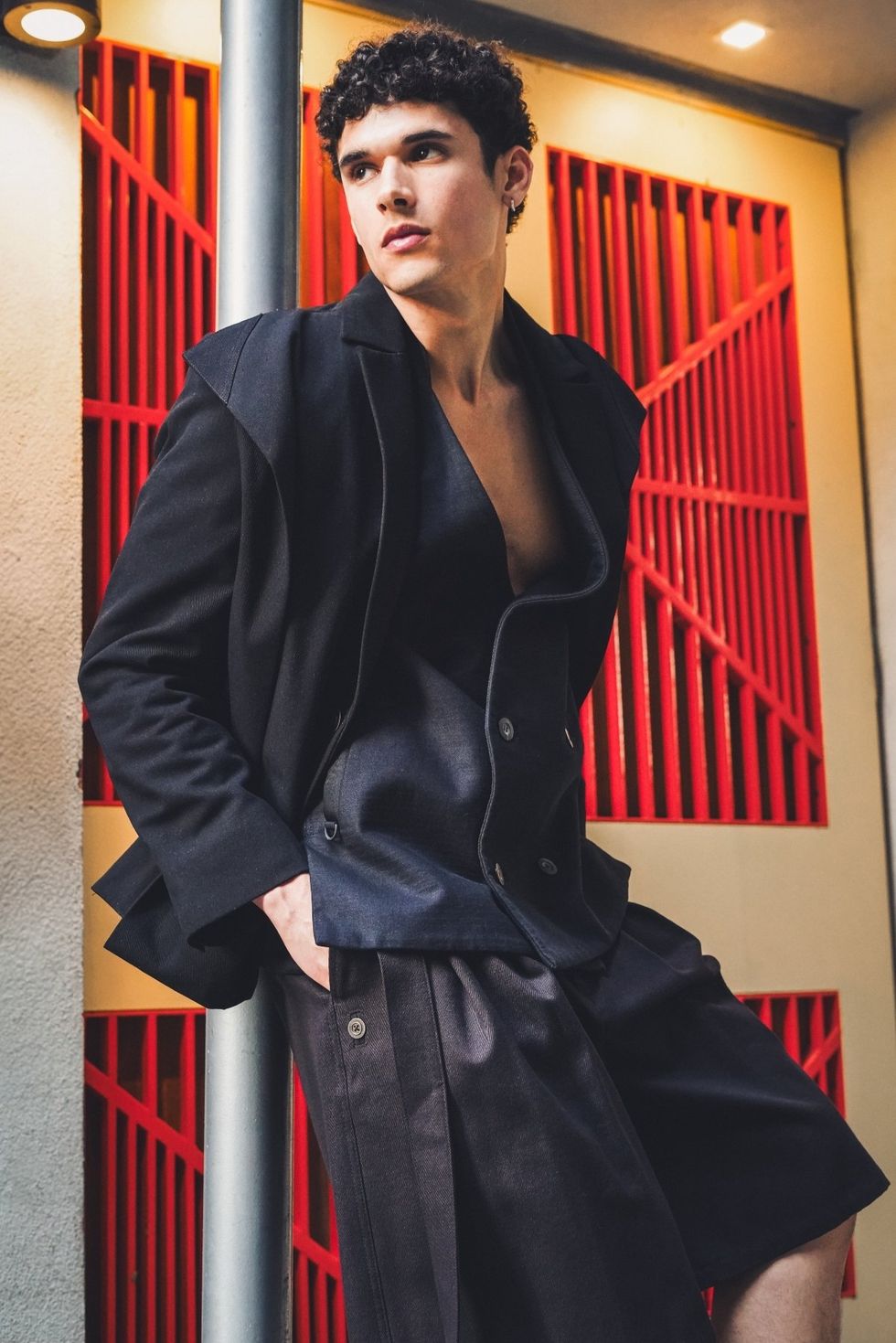 \u200b\u200bModel Collin Robinson poses in Code-Switching With Style photo shoot