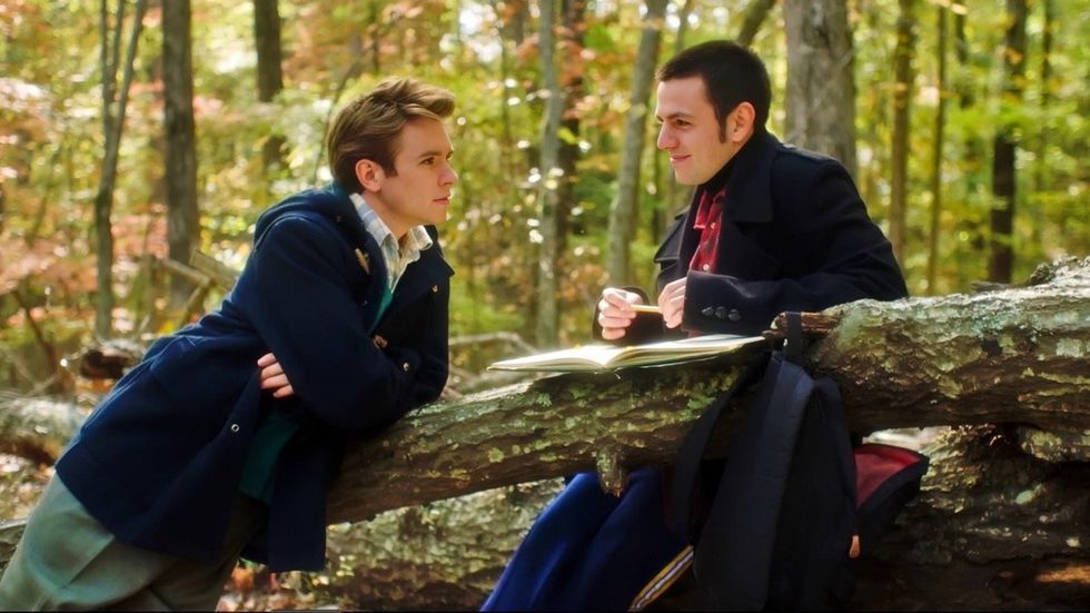 \u200b\u200bOscar Morgan as young Alexander, and Santiago Madrussan as young Matias, in Before We Forget