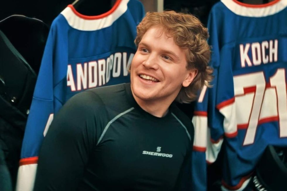 \u200bAidan Shaw as Kolya on \u200bHeated Rivalry\u200b