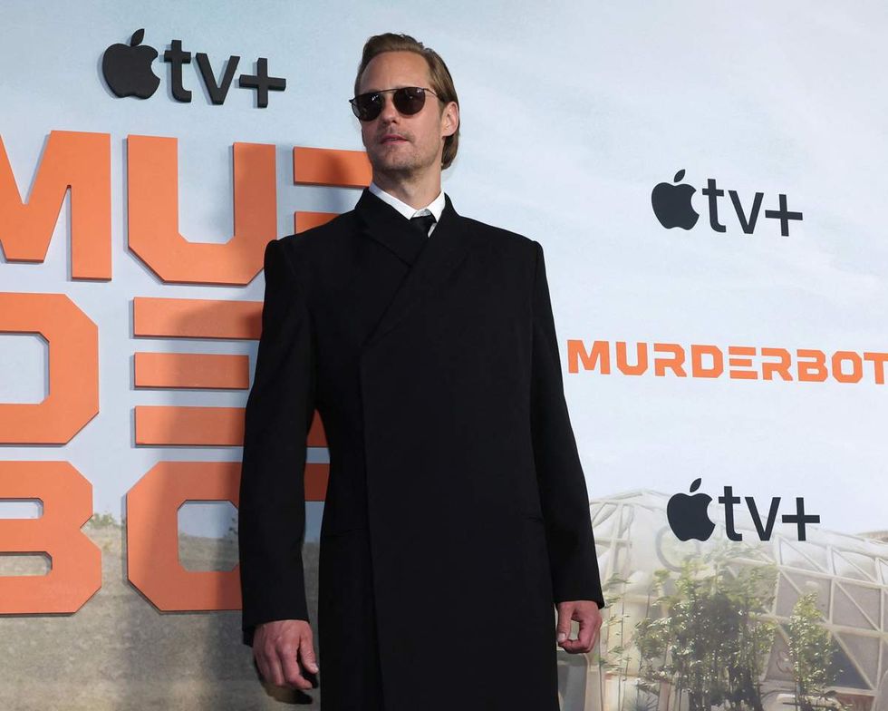 \u200bAlexander Skarsg\u00e5rd at the NYC 'Murderbot' premiereer Skarsg\u00e5rd