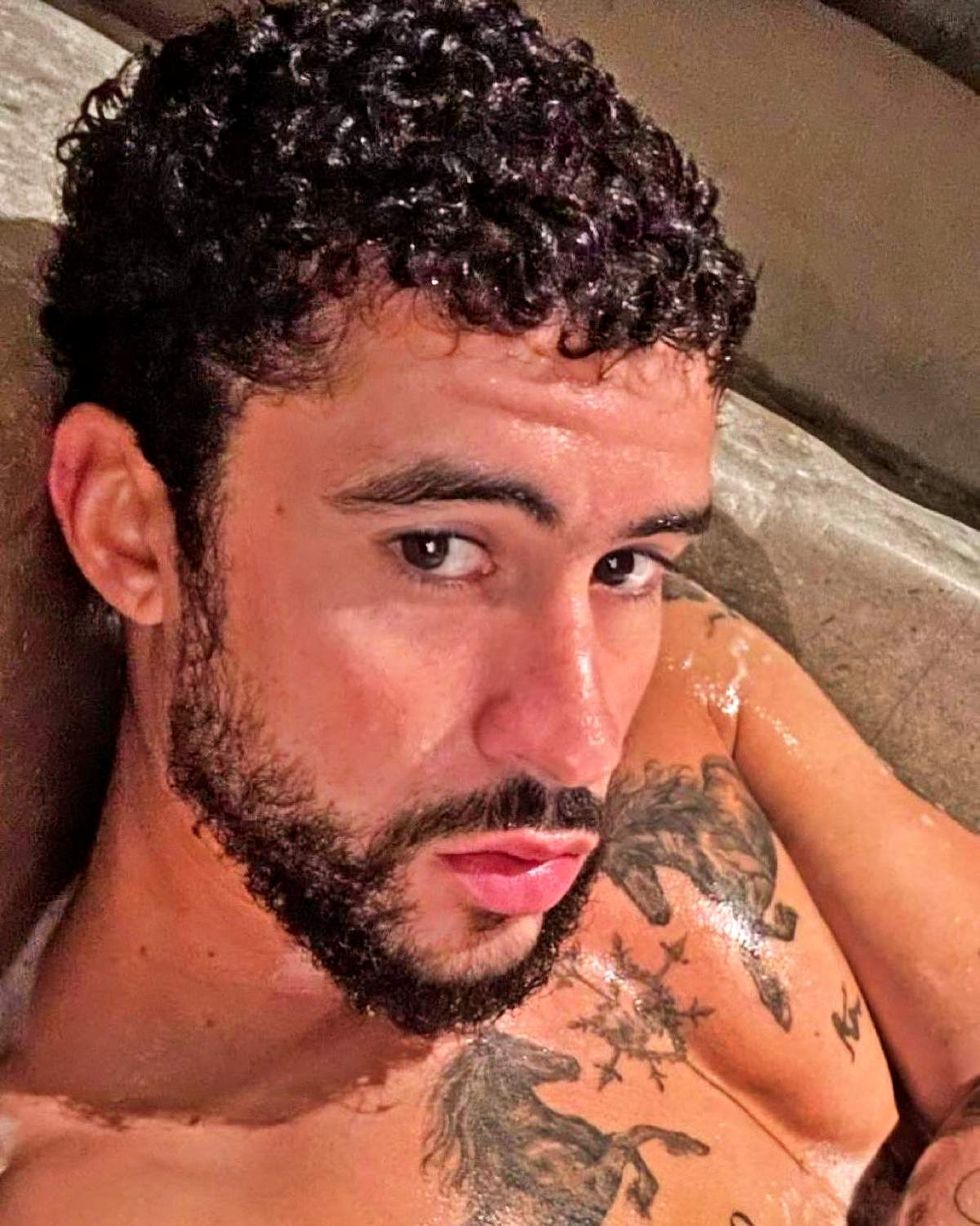 \u200bBad Bunny in selfie shared on Instagram