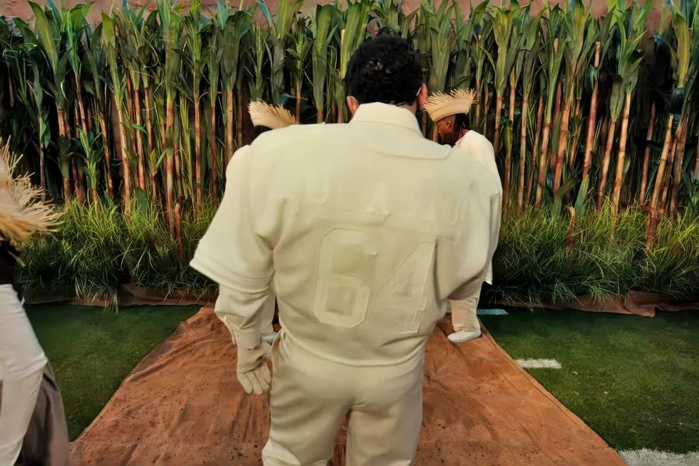 \u200bBad Bunny performing on the 2026 Super Bowl Halftime Show