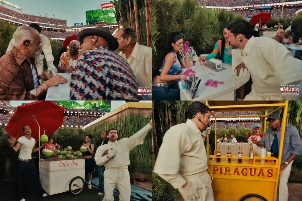 \u200bBad Bunny performing on the 2026 Super Bowl Halftime Show