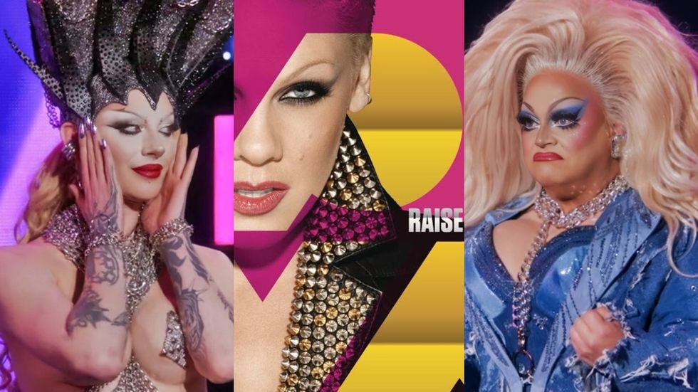 \u200bBosco and Ginger Minj lip sync to 'Raise Your Glass' by P!nk on \u200bRuPaul's Drag Race All Stars\u200b season 10