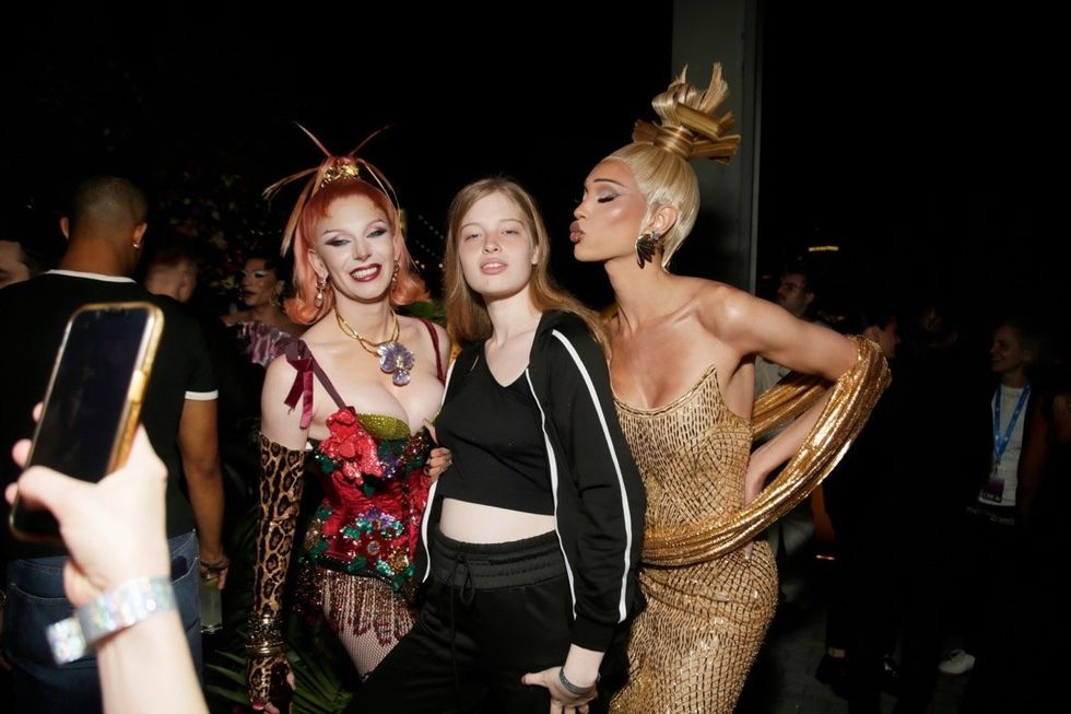 \u200bBosco, Vivian Wilson, and Kerri Colby at a premiere event for \u200bRuPaul's Drag Race All Stars 10\u200b