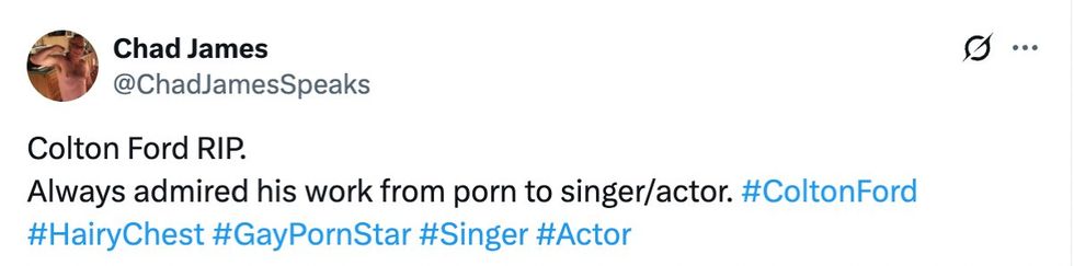 \u200bChad James wrote via X/Twitter