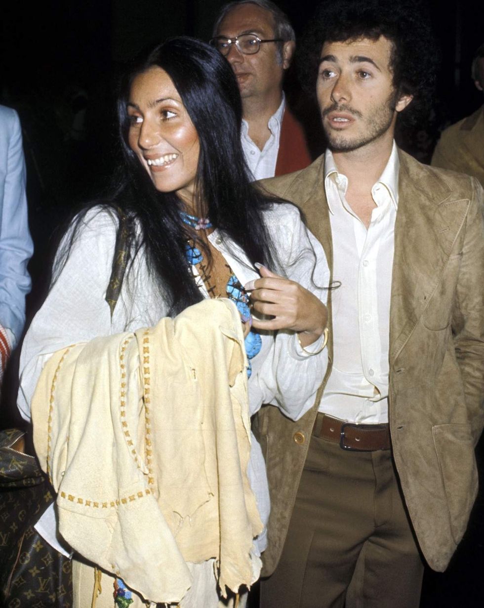 \u200bCher And David Geffen during Jim Stacey Benefit in March 1974.