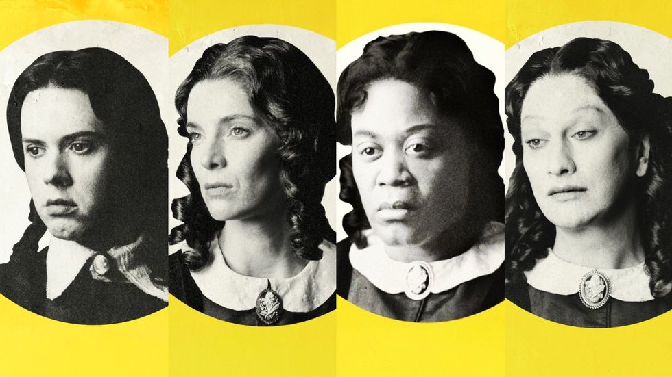 \u200bCole Escola; Betty Gilpin; Tituss Burgess; Jinkx Monsoon in Oh, Mary! on Broadway