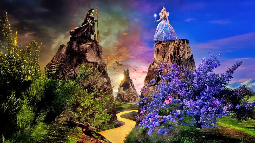 \u200bCynthia Erivo as Elphaba and Ariana Grande as Glinda in promotional image of \u200bWicked: For Good\u200b