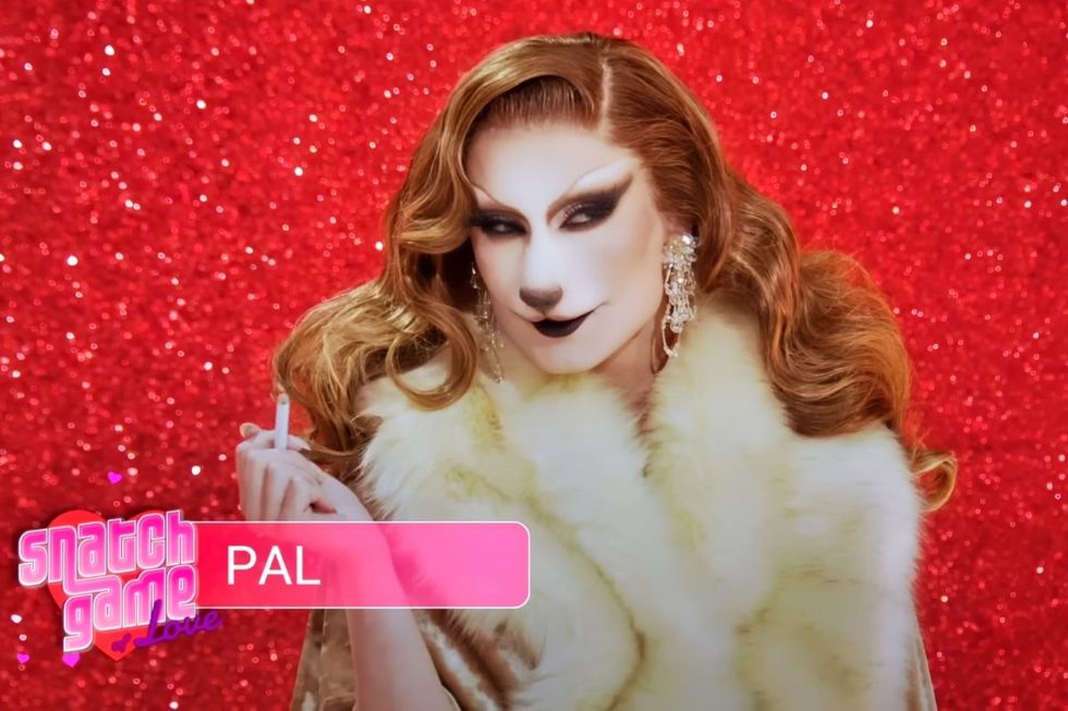 \u200bGottmik as Pal in the Snatch Game of RuPaul's Drag Race All Stars season 9