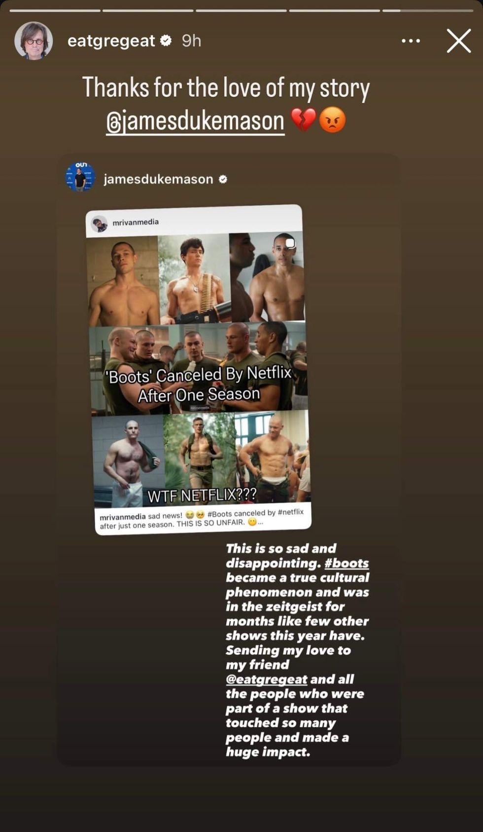 \u200bGreg Cope White via Instagram Story