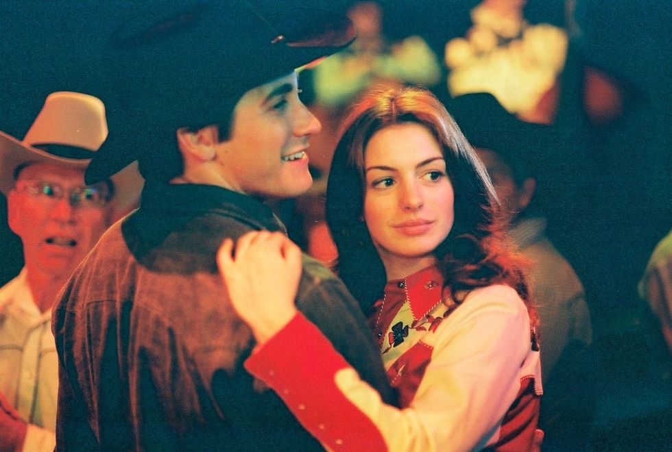 \u200bJake Gyllenhaal and Anne Hathaway in Brokeback Mountain