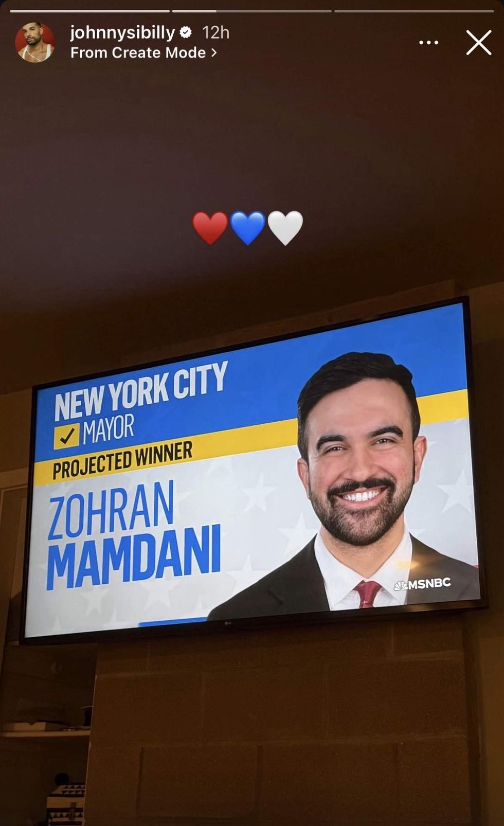 \u200bJohnny Sibilly via Instagram Story