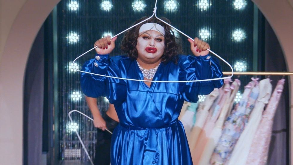 \u200bKandy Muse in Joan: The Unauthorized Rusical on RuPaul's Drag Race All Stars season 8