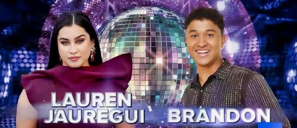 \u200bLauren Jauregui and pro dancer partner Brandon Armstrong on Dancing With the Stars season 34