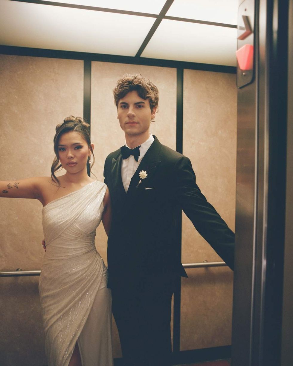 \u200bLisa Yamada and Christian Weissmann dressed for the 52nd Daytime Emmy Awards