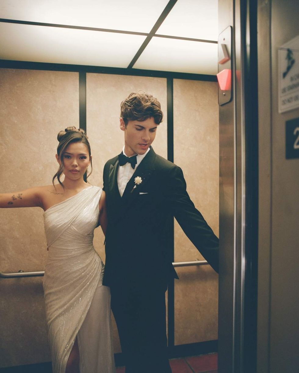 \u200bLisa Yamada and Christian Weissmann dressed for the 52nd Daytime Emmy Awards