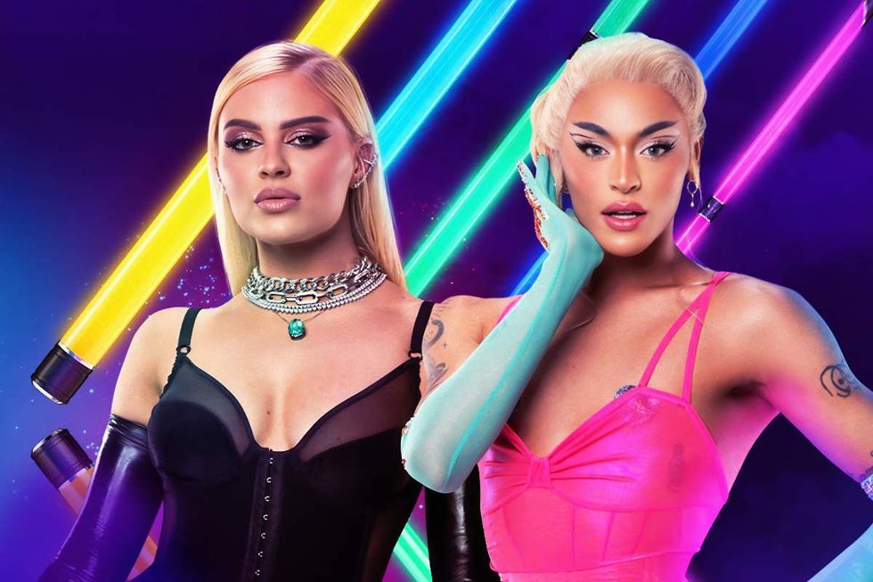 \u200bLu\u00edsa Sonza and Pabllo Vittar in promotional photo for Queen Stars Brasil
