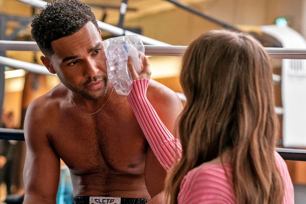 \u200bLucien Laviscount as Alfie on Emily in Paris