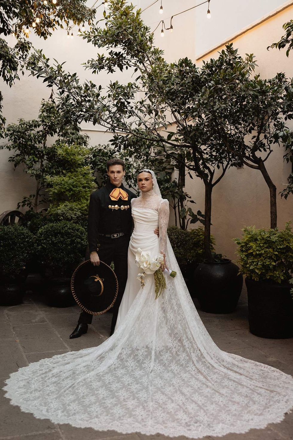 \u200bLuke Lowrey (left) and Damian Terriquez at their wedding