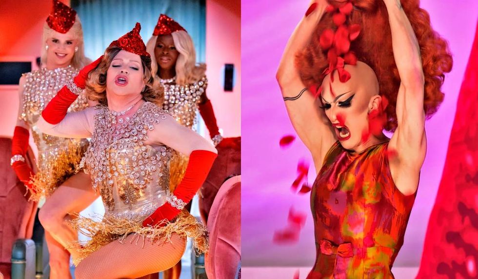 \u200bMarcia Marcia Marcia, Ginger Minj, and Symone in Stop! That! Train!; Sasha Velour on RuPaul's Drag Race