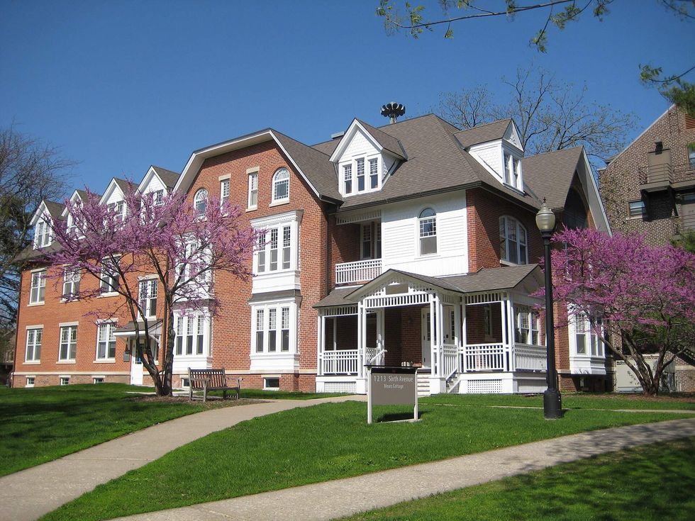 \u200bMears Cottage at Grinnell College, located in Grinnell, Iowa.