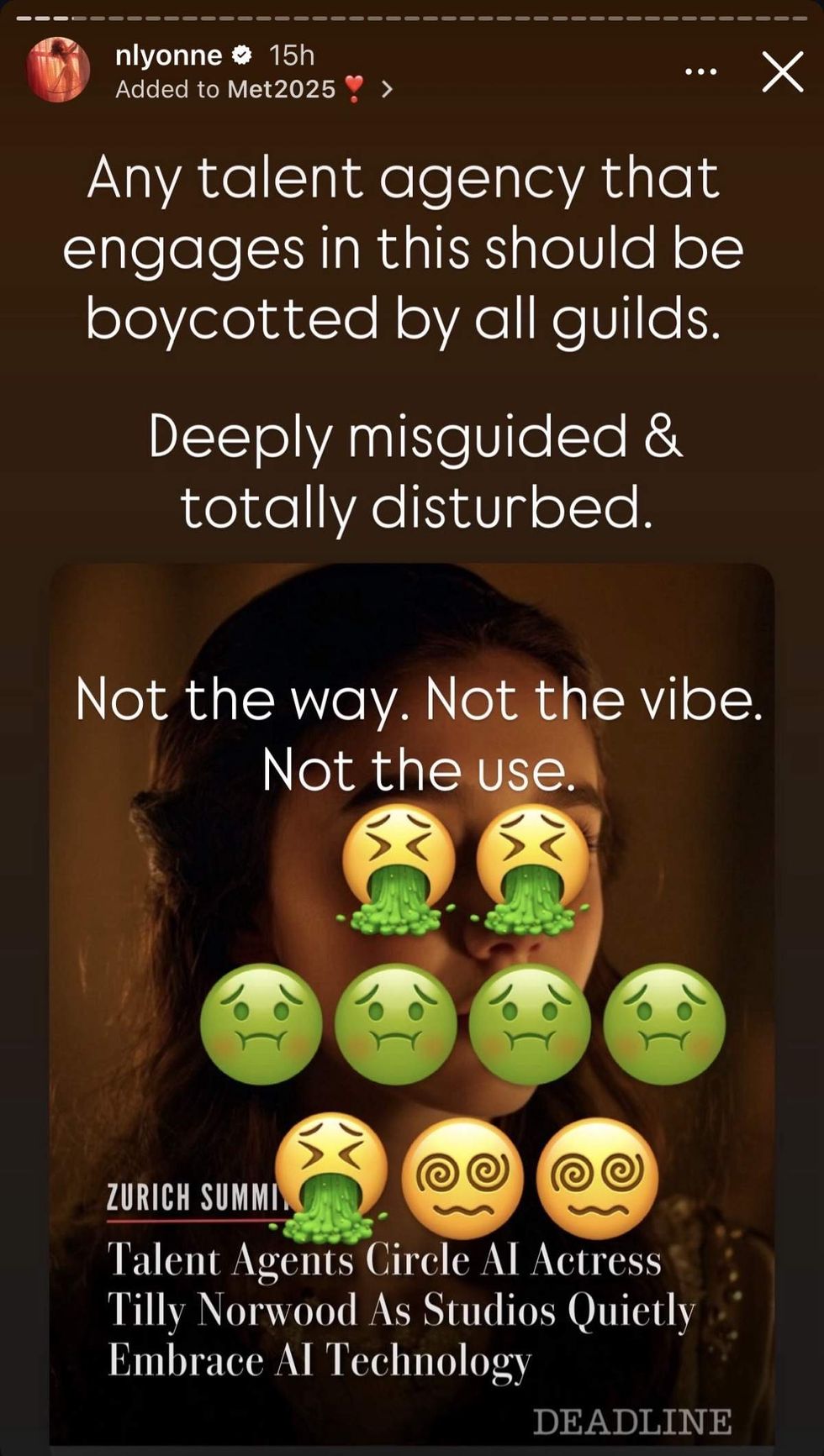 \u200bNatasha Lyonne via Instagram Story