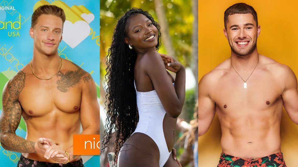 \u200bNicholas Birchall; Chelley aka Michelle Bissainthe; Curtis Pritchard in promo images for \u200bLove Island\u200b