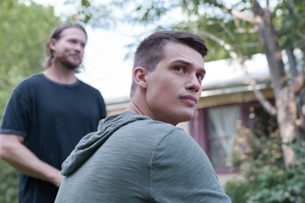 \u200bNicholas Galitzine as Luke on Purple Hearts