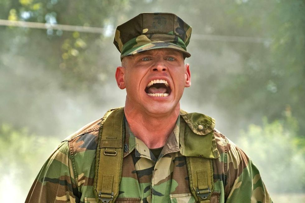 \u200bNicholas Logan as Sgt. Howitt on Boots