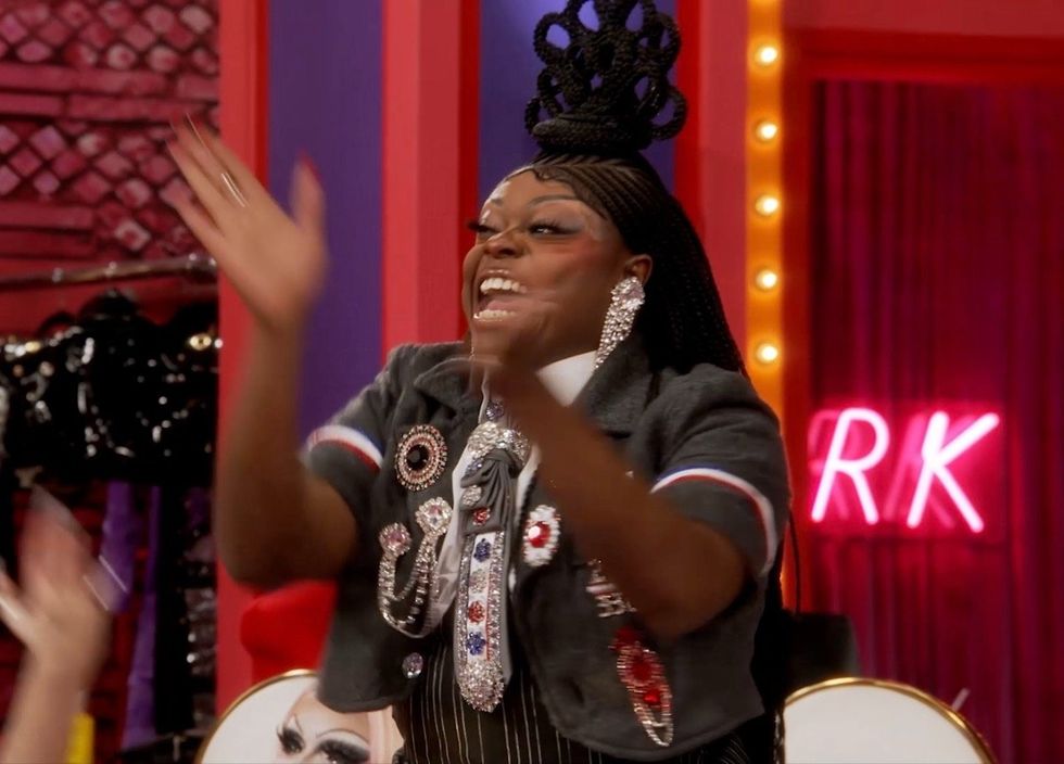 \u200bOnya Nurve living for a lip sync on RuPaul's Drag Race season 17
