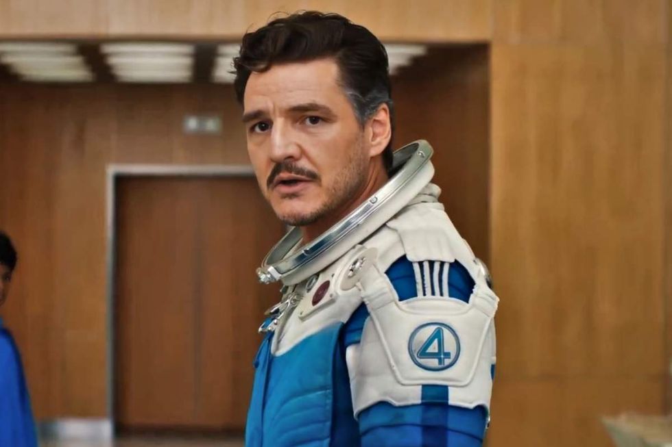 \u200bPedro Pascal as Reed Richards, aka Mister Fantastic, in The Fantastic Four: First Steps
