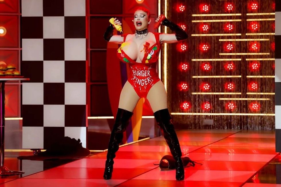 \u200bPlane Jane performing on the Variety Show challenge of RuPaul's Drag Race season 16