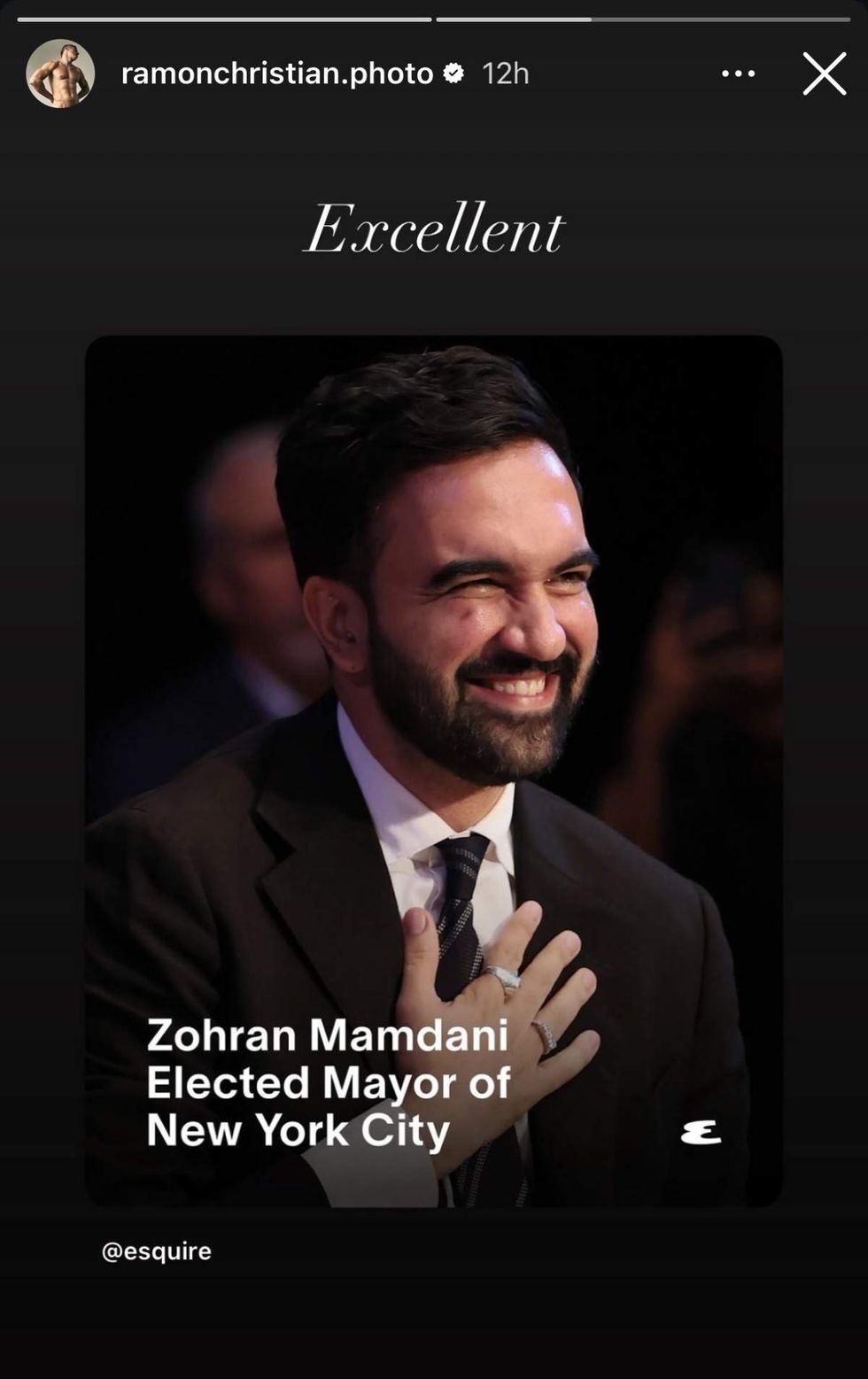 \u200bRamon Christian via Instagram Story