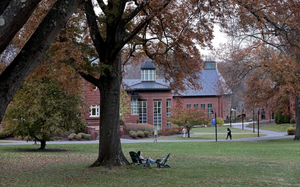 \u200bSkinner Green and Blanchard Hall at Mount Holyoke College, located in South Hadley, Mass.