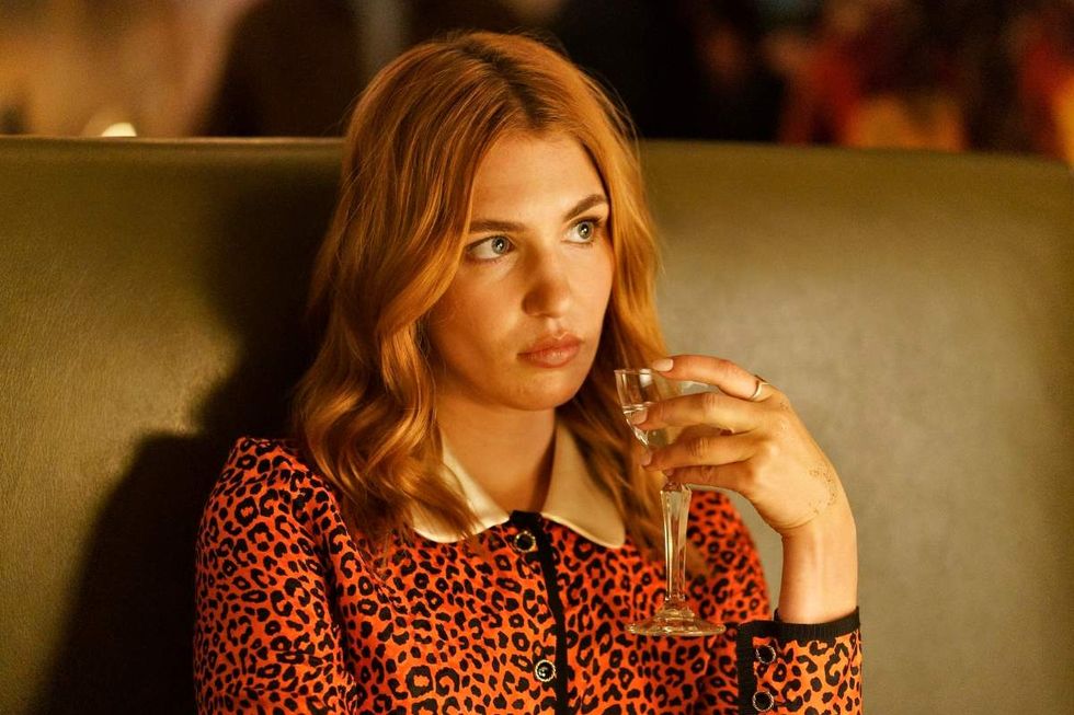 \u200bSophie N\u00e9lisse as Rose Landry on Heated Rivalry season 1 episode 4