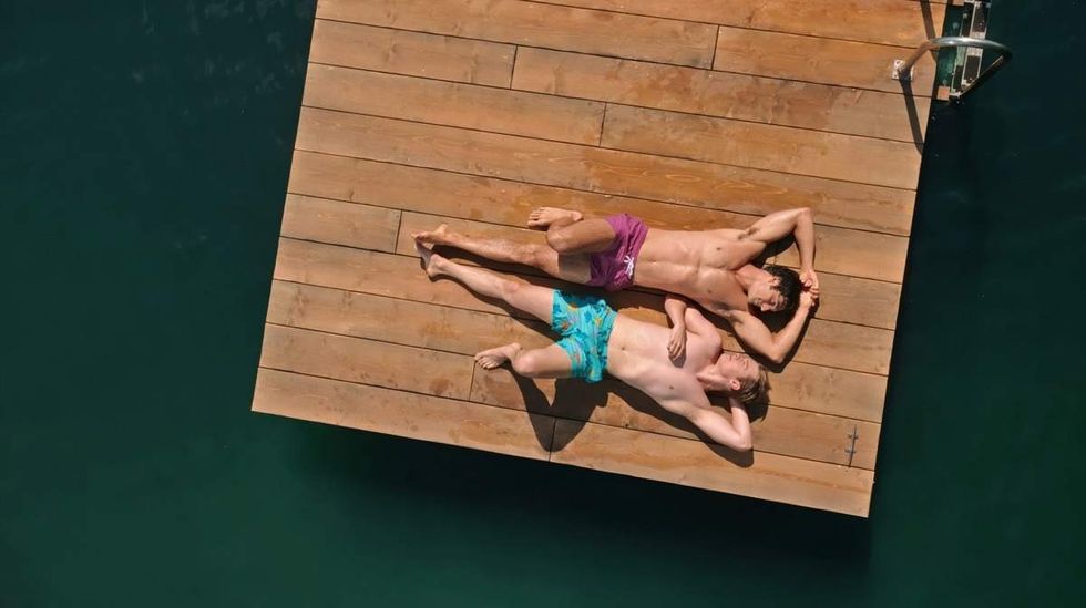 \u200bTaylor Zakhar Perez and Nicholas Galitzine in Red, White & Royal Blue