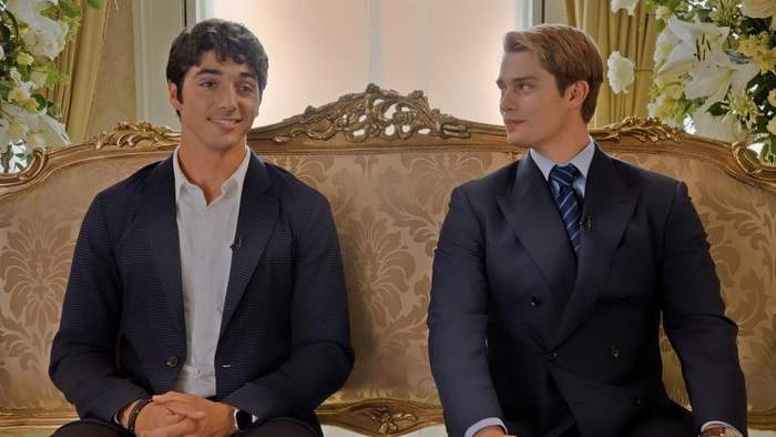 \u200bTaylor Zakhar Perez and Nicholas Galitzine in Red, White & Royal Blue