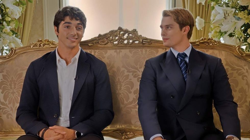 \u200bTaylor Zakhar Perez and Nicholas Galitzine in Red, White & Royal Blue