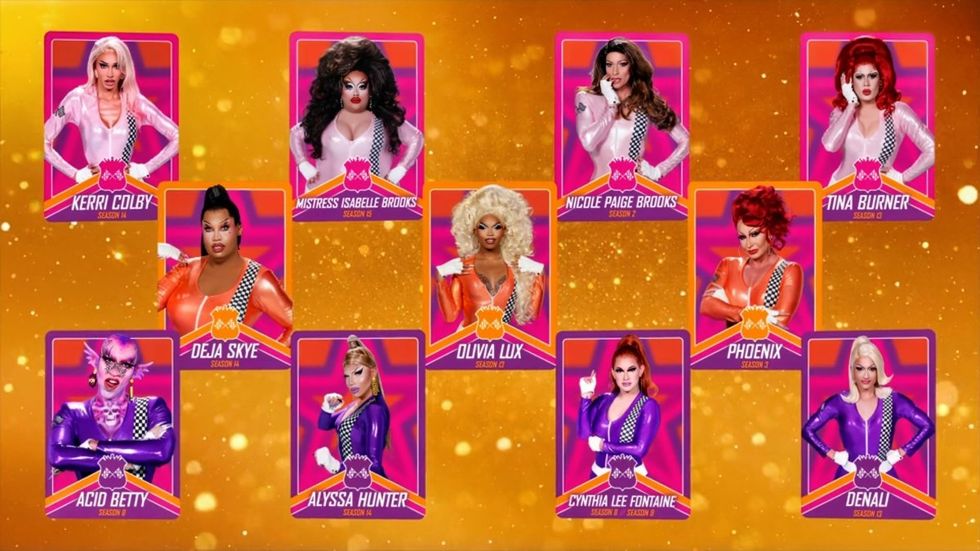 \u200bThe 11 eliminated queens from RuPaul's Drag Race All Stars season 10