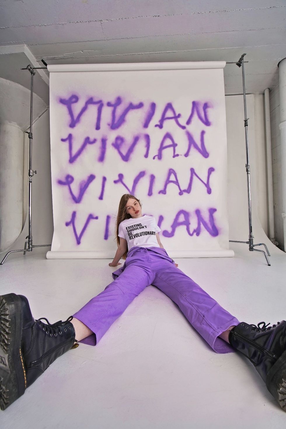 \u200bVivian Wilson photographed in Vivian Wilson for Wildfang campaign