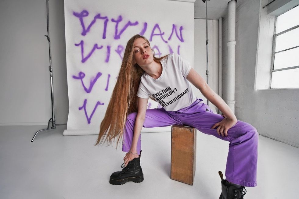 \u200bVivian Wilson photographed in Vivian Wilson for Wildfang campaign