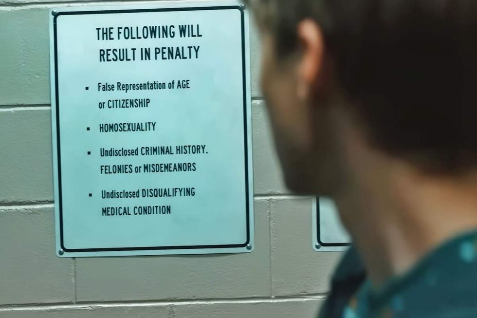 \u200bWarning sign for potential penalties, as seen on Boots